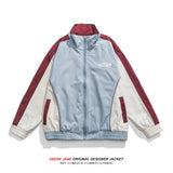Men Jacket Spring Splicing Coat Men's Loose All-Match Sports Leisure