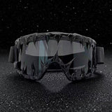 Trendy punk glasses dark series