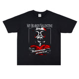 Rock Star T Shirt My Bloody Valentine's Day Band Printed Cotton T-shirt Short Sleeve