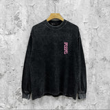 Purple Brand Distressed Long Sleeve Shirt Fashion Distressed Loose Long-sleeved Top