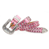 Hip-hop punk rhinestone belt punkletter accessories