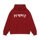 Purple Brand Hoodie Fashion Loose Hooded Sweater