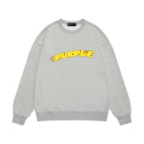 Purple Brand Sweatshirt Loose Crew Neck Sweater