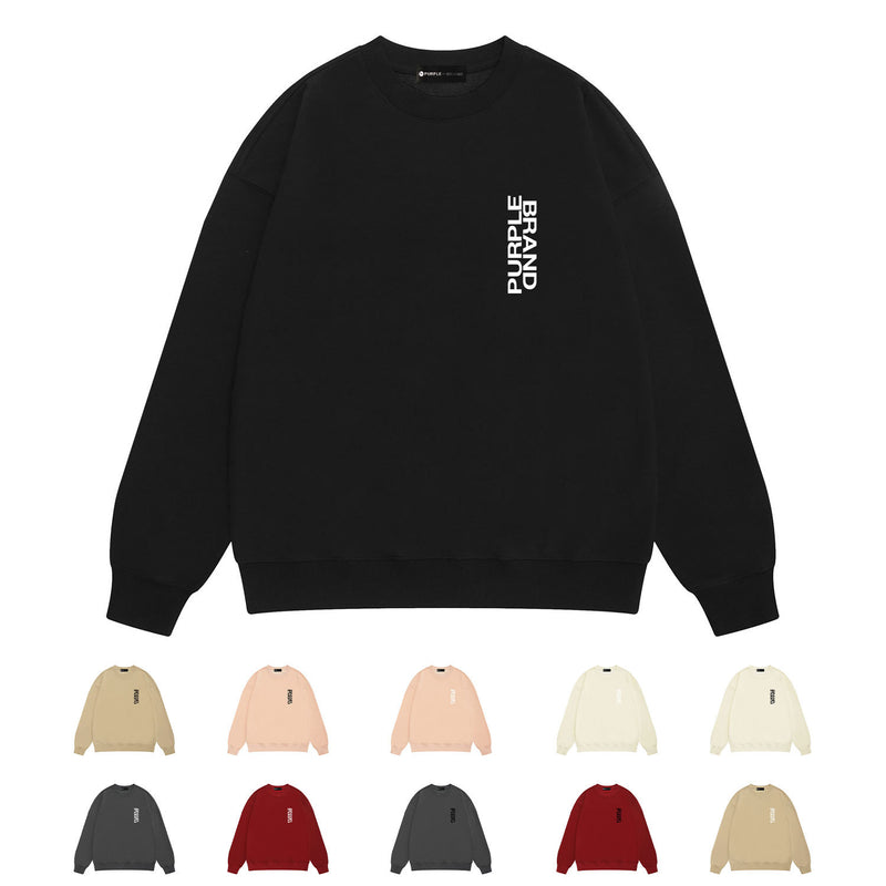 Purple Brand Sweatshirt Loose Crew Neck Sweater