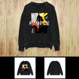 Purple Brand Distressed Sweatshirt Retro Vintage Crew Neck Sweater