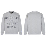 Gallery Dept Long Sleeve Shirt Letter Print Print Long Sleeve Crew Neck Sweater
