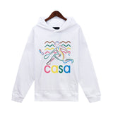 Casablanca Hoodie Autumn/Winter Letter Print Hooded Sweater