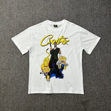 Corteiz T Shirt Vintage Printed Men and Women Loose Casual