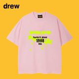 Drew T Shirts Smiley Face Short-Sleeved T-shirt Men's Short-Sleeved T-shirt