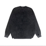 Purple Brand Distressed Long Sleeve Shirt Fashion Distressed Loose Long-sleeved Top