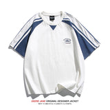 Men T-shirt Summer Cotton Short Sleeve T-shirt Men's Loose Half Sleeve