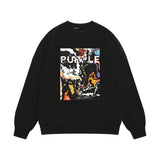 Purple Brand Sweatshirt Loose Crew Neck Sweater