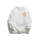 Crew Neck Sweatshirts for Men Men's Vintage Sweater Men's Capless round Neck