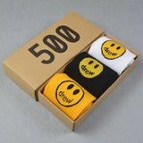 Men socks spring and summer drew smiley face