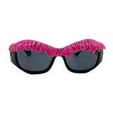 Trendy punk glasses drip plastic