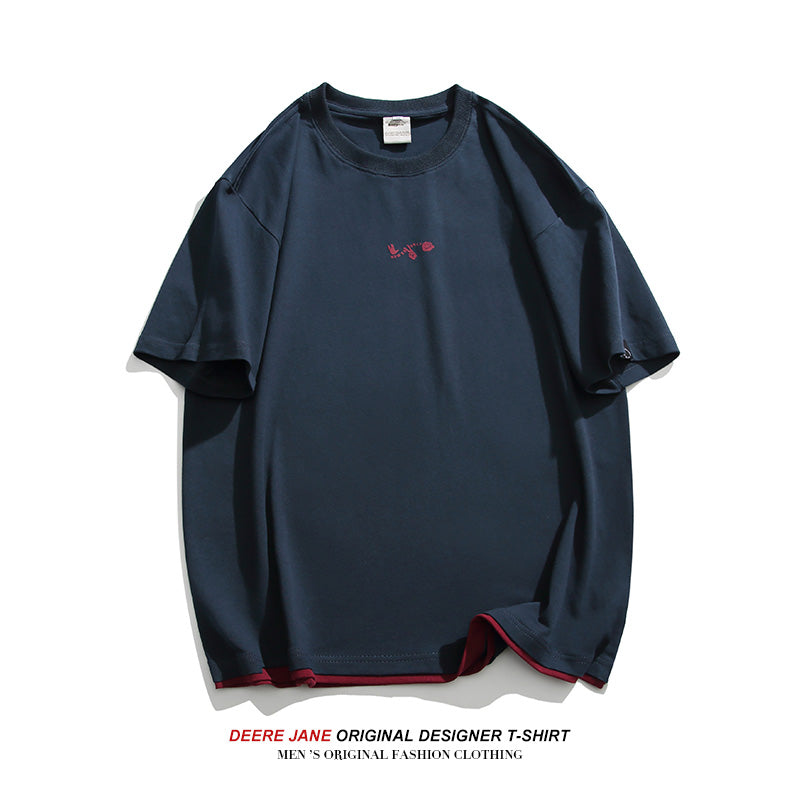 Men's T-Shirts Short-Sleeved T-shirt Men's Summer Loose Casual