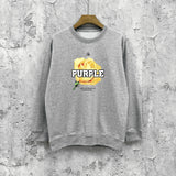 Purple Brand Sweatshirt Loose Crew Neck Sweater