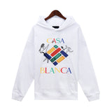 Casablanca Hoodie autumn/winter print hooded sweater for men and women