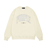 Purple Brand Sweatshirt Loose Crew Neck Sweater