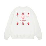 Purple Brand Sweatshirt Loose Crew Neck Sweater