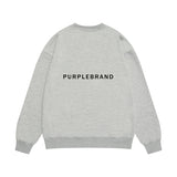 Purple Brand Sweatshirt Loose Crew Neck Sweater
