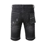 Purple Brand Denim Shorts High Street Black