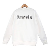 Palm Angle Sweatshirt Palm Angels Embroidered Crew Neck Long-Sleeved Sweater for Men and Women