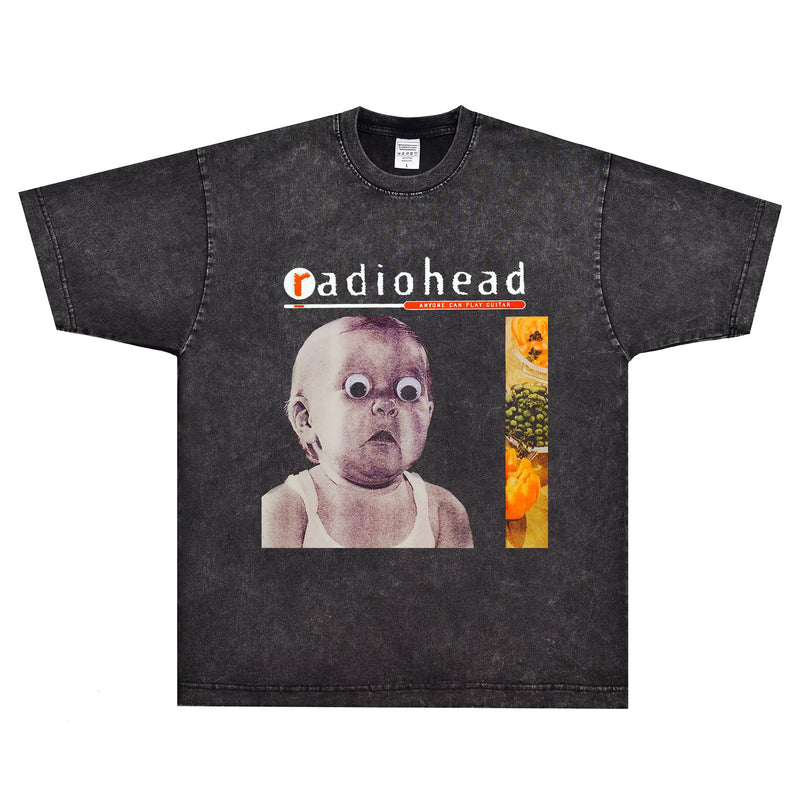 Rock Star T Shirt T-shirt Radiohead Rock American Retro Short Sleeve