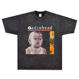 Rock Star T Shirt T-shirt Radiohead Rock American Retro Short Sleeve