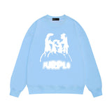 Purple Brand Sweatshirt Loose Crew Neck Sweater