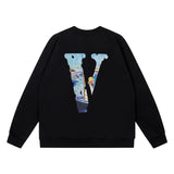 Vlone Sweatshirts Autumn/Winter Print Crew Neck
