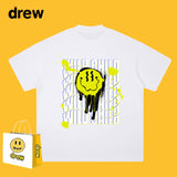 Drew T Shirts Smiley Face Alphabet Graffiti Print