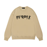 Purple Brand Sweatshirt Loose Crew Neck Sweater