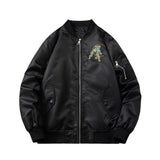 Mens Vintage Jackets Auspicious Dragon Embroidered Jacket Air Force Flight Suit Wave Baseball Suit