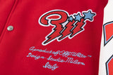 Off White Jacket Spring and Autumn OW Cartoon Scorpion Pattern Baseball Jacket Jacket