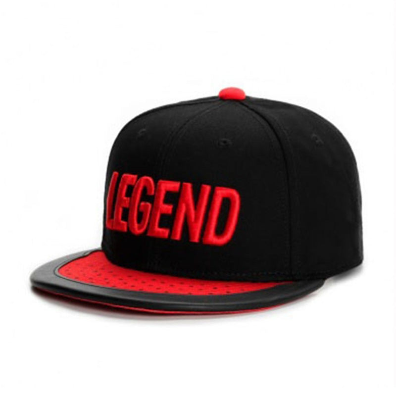 Trendy flat brimmed hat legend men's and women's neutral cap