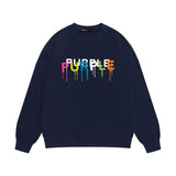 Purple Brand Sweatshirt Loose Crew Neck Sweater