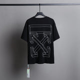 Ow T Shirts Three-Dimensional Sketch Arrow Men and Women