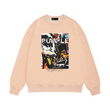 Purple Brand Sweatshirt Loose Crew Neck Sweater