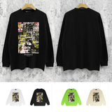 Purple Brand Long Sleeve T-Shirt Fashion Loose Long Sleeve Top