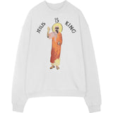 Jesus Is King Sweatshirt Ins Hype Five Big Talker Portrait Printing Sweatshirt for Men and Women Loose Long Sleeve Jacket