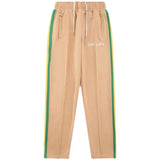 Palm Angle Pants Palm Angels Rainbow Striped Pants Men's and Women's Casual Trousers Loose Ins