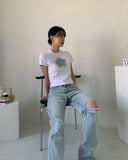 Vintage Y2g Shirts Summer Printed Short-Sleeved T-shirt for Women