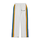 Palm Angle Pants Palm Angels Rainbow Striped Pants Men's and Women's Casual Trousers Loose