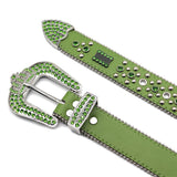 Hip-hop punk rhinestone belt alloy crown
