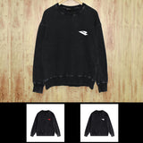 Purple Brand Distressed Sweatshirt Retro Vintage Crew Neck Sweater