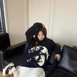 ERD Sweatshirt Autumn and Winter round Neck Sweater Loose