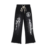 Hellstar Hoodie Casual Sweatshirt Sweatpants Suit Distressed