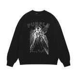 Purple Brand Sweatshirt Loose Crew Neck Sweater