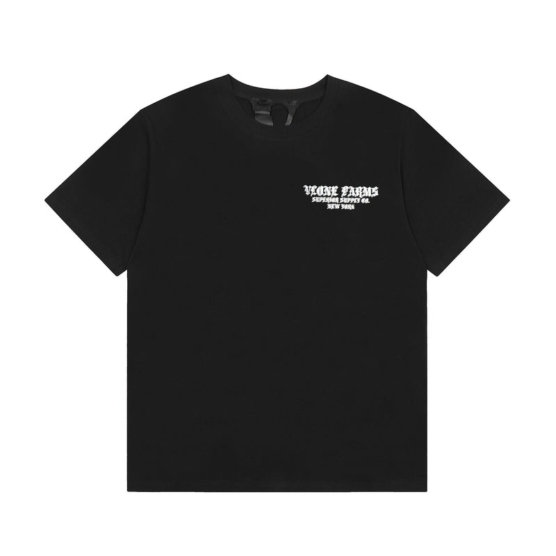 Vlone T Shirt Spring Summer Skull Letter Pattern